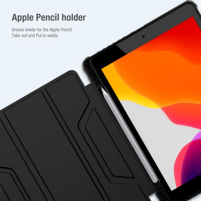 Bild 6, NILLKIN iPad 10.2 2019/2020/2021 Fodral CamShield Shockproof TriFold Svart