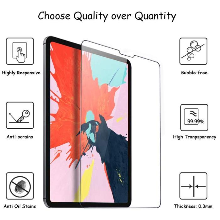 Bild 4, iPad Pro 12.9 (2018/2020/2021) - Skärmskydd I Härdat Glas