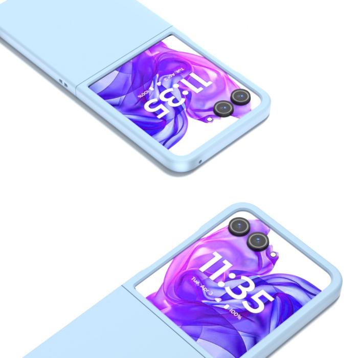 Bild 2, Motorola Razr 50 Ultra 5G Mobilskal Skin Touch Ljus Blå