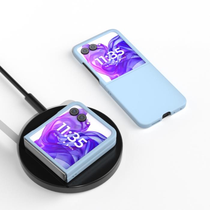 Bild 4, Motorola Razr 50 Ultra 5G Mobilskal Skin Touch Ljus Blå