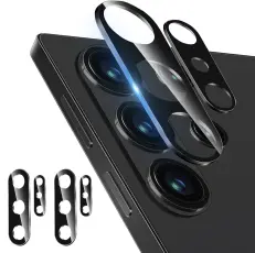 2-Pack Samsung Galaxy S26 Ultra Linsskydd H&auml;rdat Glas Svart