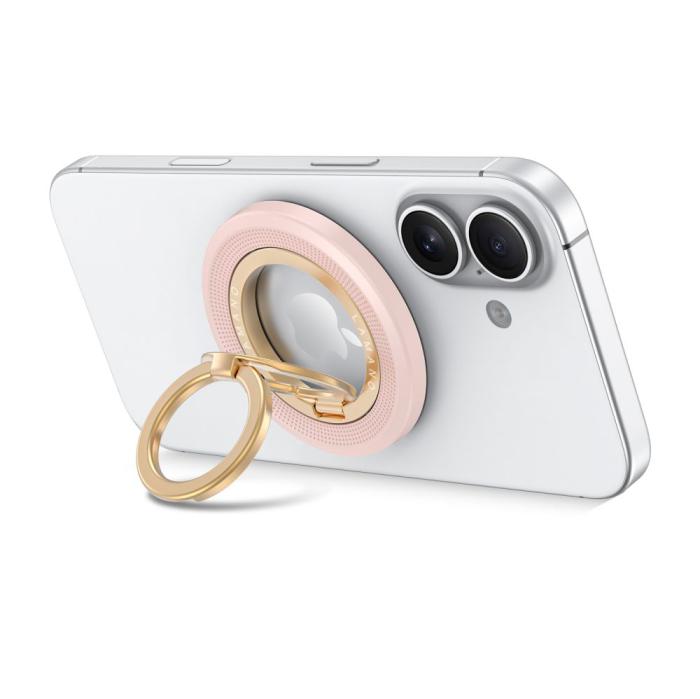 Bild 3, Tech-Protect Magnetisk MagSafe Ringhållare Lamano Rosa / Guld