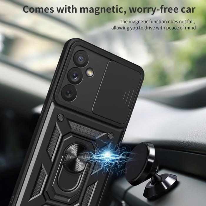 Bild 3, Samsung Galaxy A34 5G Skal CamShield Ring Hybrid Blå