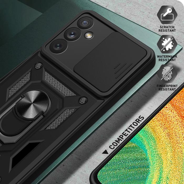 Bild 4, Samsung Galaxy A34 5G Skal CamShield Ring Hybrid Blå