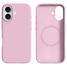 iPhone 17 Skal MagSafe Liquid Silikon Rosa