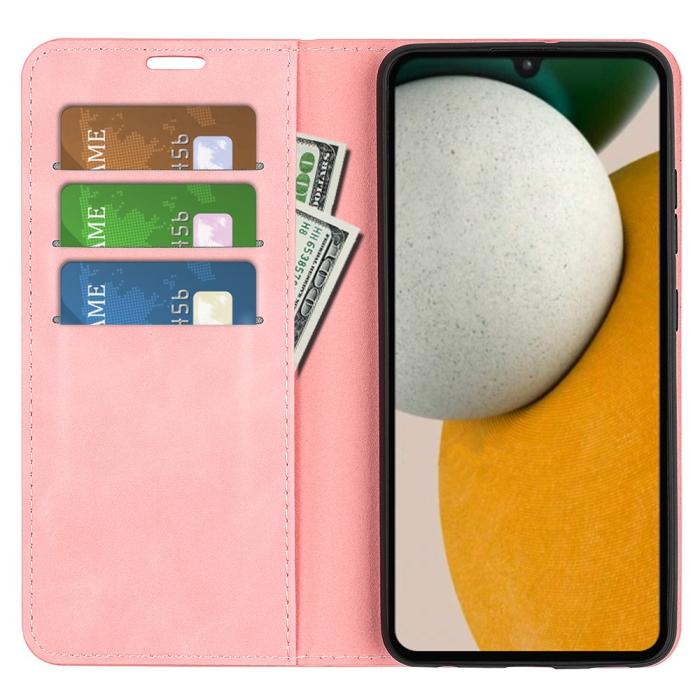 Bild 2, Samsung Galaxy A15 5G Fodral Flip Skin Touch Rosa