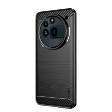 MOFI Nothing Phone 3a Pro Skal Borstad St&aring;l Textur Svart
