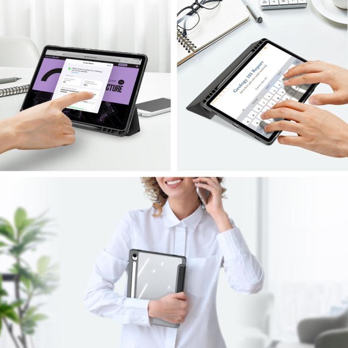 Bild 4, DUX DUCIS Galaxy Tab S9 FE Fodral TOBY Hybrid Svart