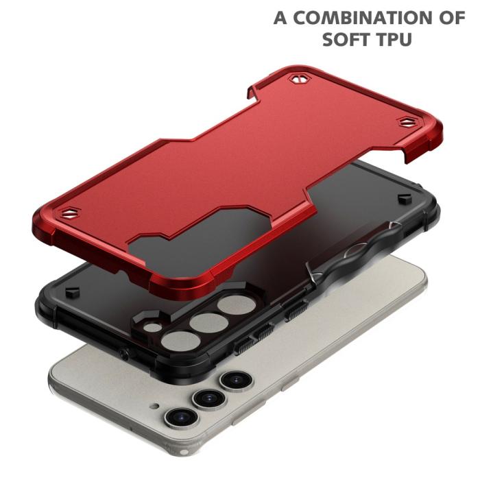 Bild 6, Samsung Galaxy S24 Skal Rugged Shockproof Hybrid Blå