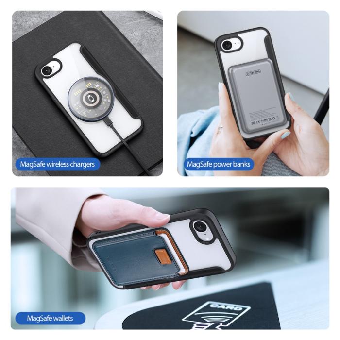 Bild 5, DUX DUCIS iPhone 17e / 16e Fodral MagSafe Skin X Pro Svart
