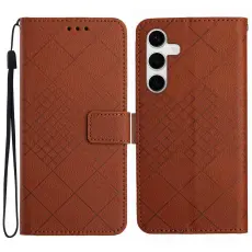 Samsung Galaxy S25 FE Fodral L&auml;der Brun