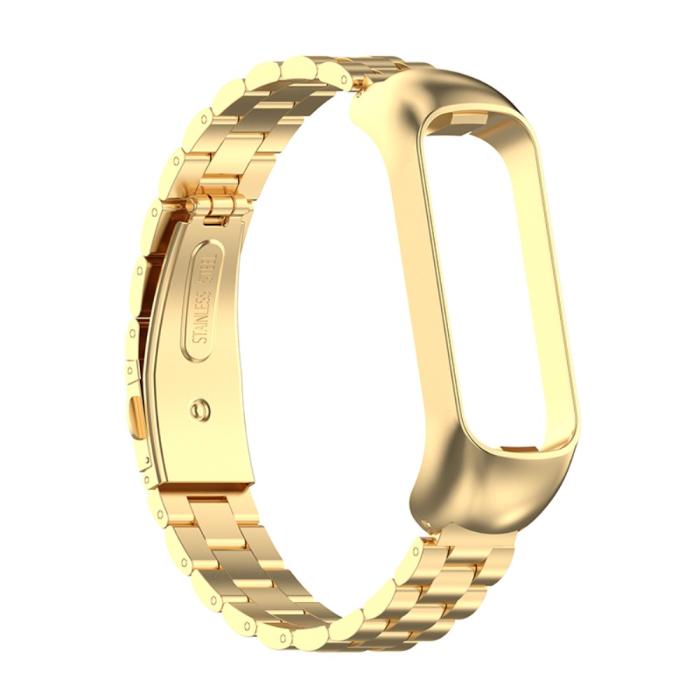 Bild 2, Samsung Galaxy Fit 2 Lyxigt Metallarmband Guld