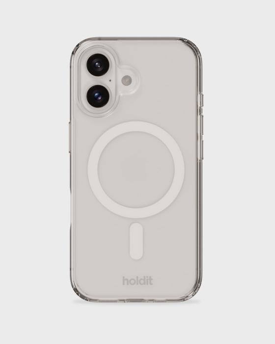 Bild 1, holdit iPhone 16 Mobilskal MagSafe Vit/Transparent