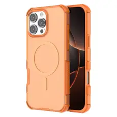 iPhone 16 Pro Skal MagSafe Shockproof Hybrid Orange