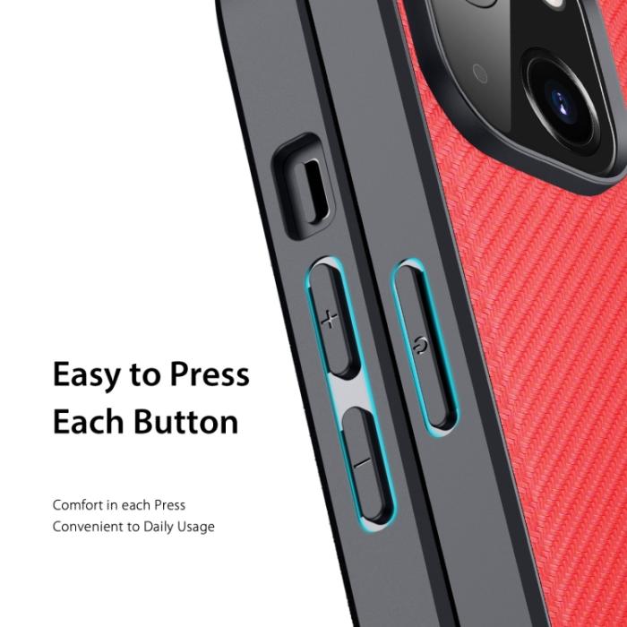 Bild 6, DUX DUCIS iPhone 14 Skal FINO Nylon Röd
