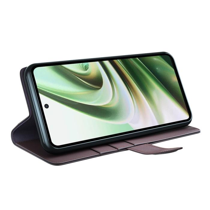 Bild 3, OnePlus Nord CE 3 Lite 5G Fodral Premium Äkta Läder Brun