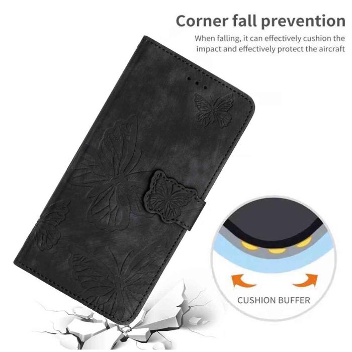 Bild 6, OnePlus 15 Fodral Med Fjäril Tryck Svart