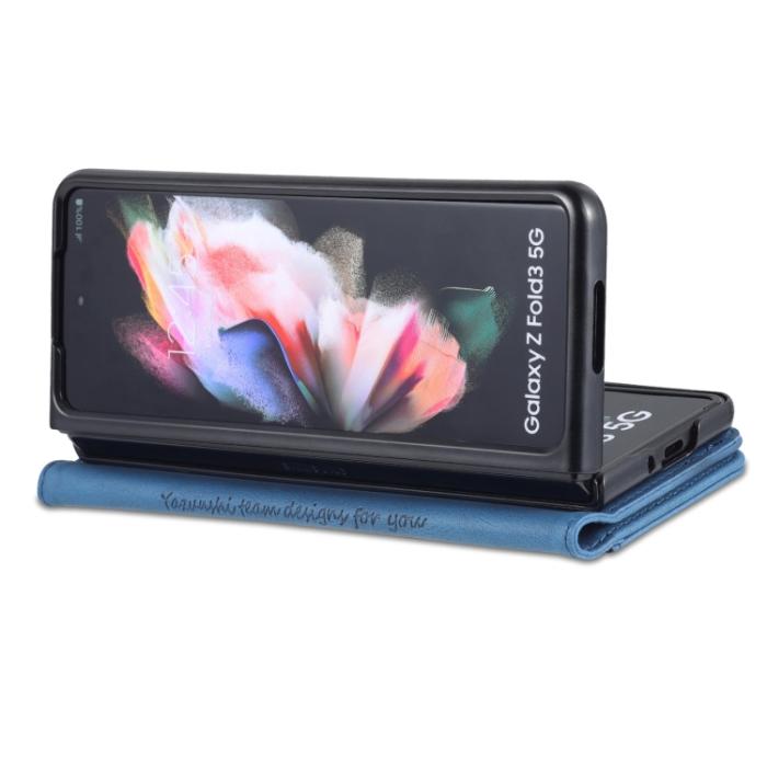 Bild 6, AZNS Galaxy Z Fold 3 Fodral Skin Touch Blå