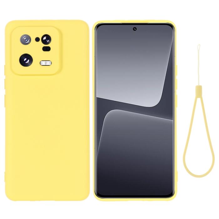 Bild 1, Xiaomi 13 Pro 5G Skal Liquid Silikon Gul