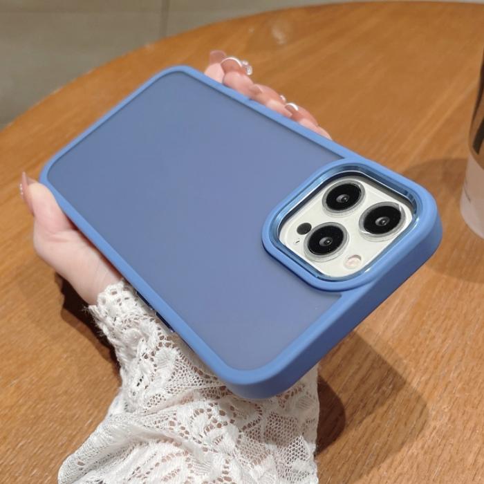 Bild 2, iPhone 15 Pro Max Skal Classic Hybrid Matt Sierra Blue