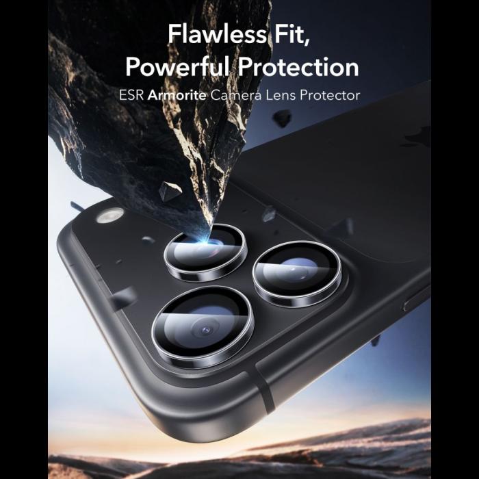 Bild 2, ESR iPhone 18 Pro / 18 Pro Max Linsskydd Armorite