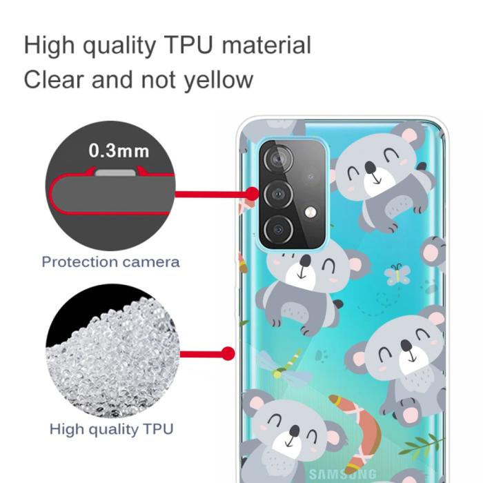 Bild 3, Samsung Galaxy A52 / A52s - Skal Med Tryck - Koala