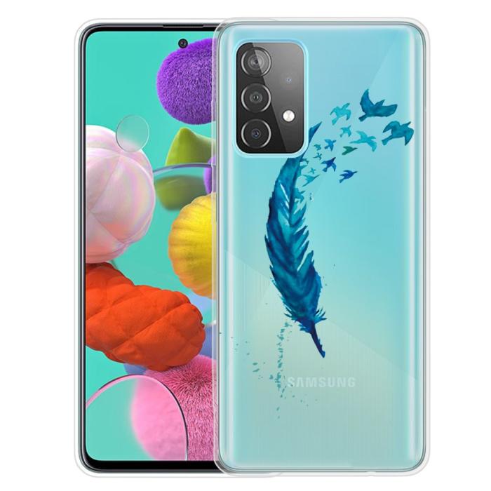 Bild 1, Samsung Galaxy A52 / A52s - Skal Med Tryck - Fjäder