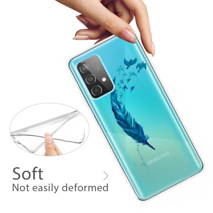 Bild 2, Samsung Galaxy A52 / A52s - Skal Med Tryck - Fjäder