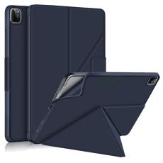 iPad Air 2025-2020 / Pro 11 Fodral Läder Origami Mörk Blå