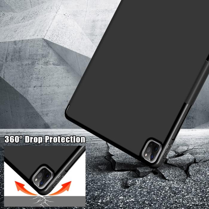 Bild 5, iPad Air 2025-2020 / Pro 11 Fodral Läder Origami Svart