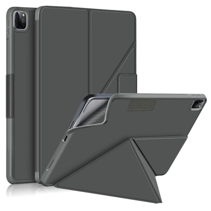 Bild 1, iPad Air 2025-2020 / Pro 11 Fodral Läder Origami Grå