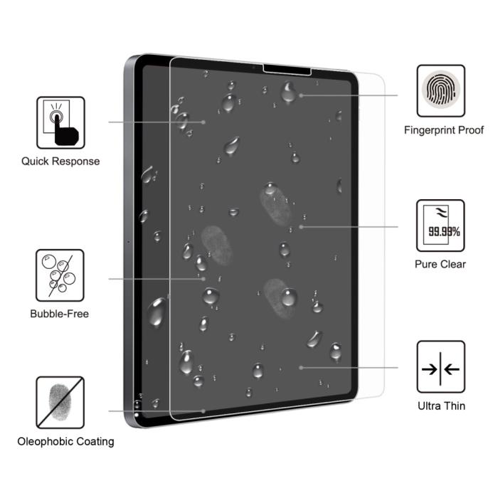 Bild 2, iPad Pro 12.9 2018/2020/2021/2022 Premium Skärmskydd I Härdat Glas