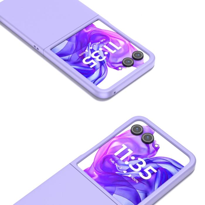 Bild 2, Motorola Razr 50 Ultra 5G Mobilskal Skin Touch Lila