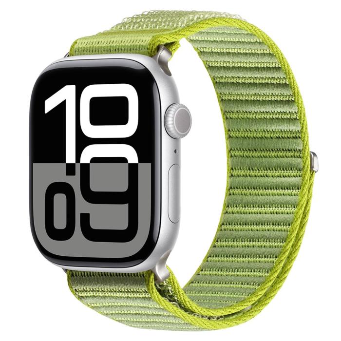 Bild 3, DUX DUCIS Apple Watch 38/40/41/42 mm Armband Nylon Loop Grön