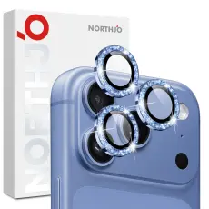 NORTHJO iPhone 18 Pro/18 Pro Max Linsskydd Glitter