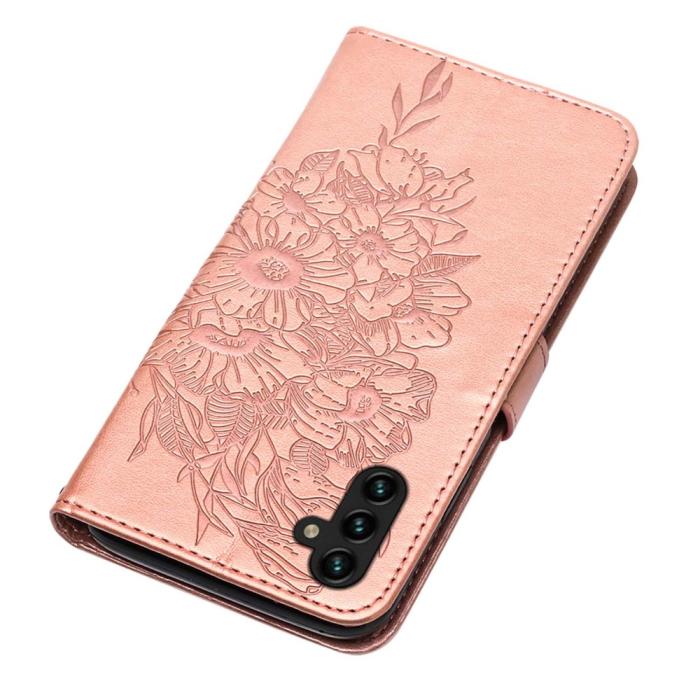 Bild 5, Samsung Galaxy A54 5G Fodral Med Fjäril Tryck Roséguld