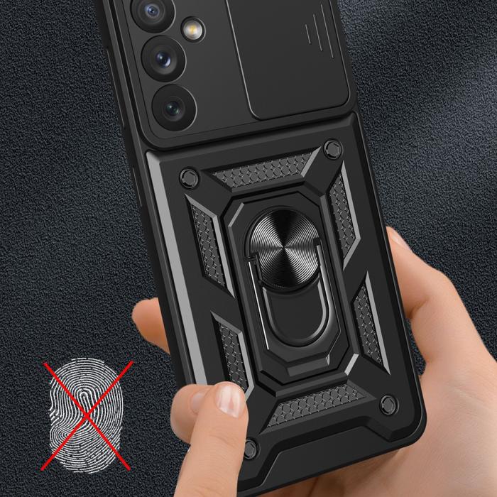 Bild 5, Samsung Galaxy A34 5G Skal CamShield Ring Hybrid Blå