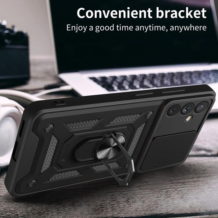 Bild 6, Samsung Galaxy A34 5G Skal CamShield Ring Hybrid Blå