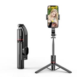 Bluetooth Selfiestick Tripod 113 cm Svart