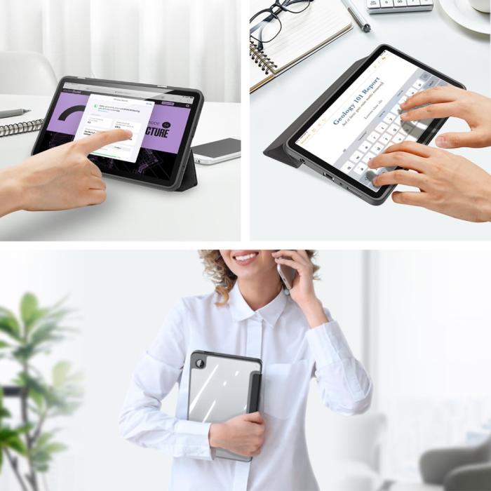 Bild 3, DUX DUCIS Galaxy Tab A9 Fodral TOBY Tri-Fold Svart