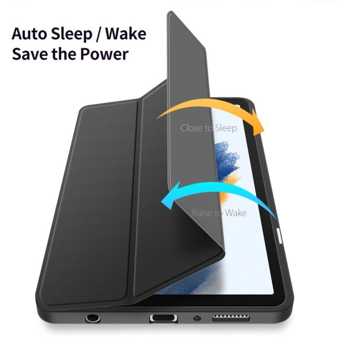 Bild 4, DUX DUCIS Galaxy Tab A9 Fodral TOBY Tri-Fold Svart