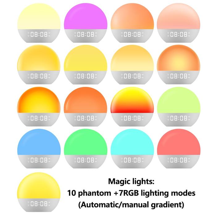 Bild 2, Nattlampa / Väckarklocka Med Soluppgång