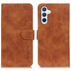 KHAZNEH Samsung Galaxy A57 5G Fodral Retro L&auml;der Brun