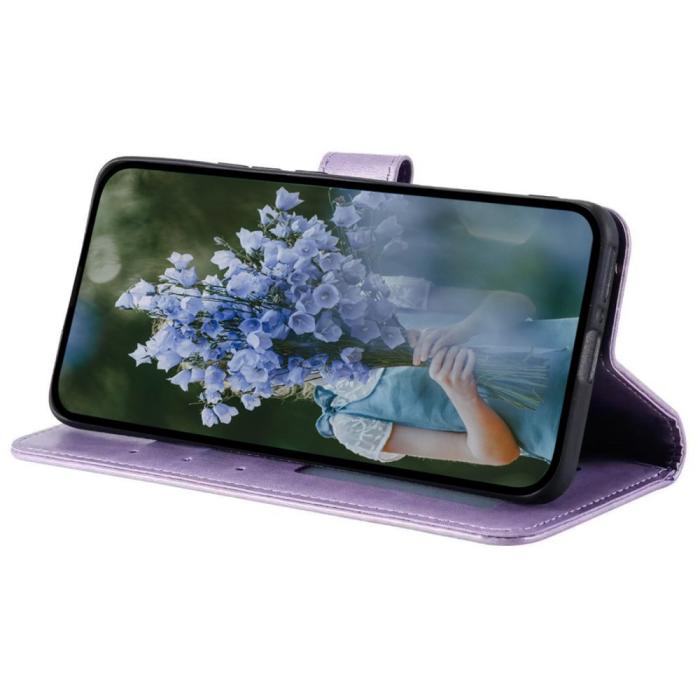 Bild 3, Xiaomi Redmi Note 12 4G Fodral Mandala Läder Lila