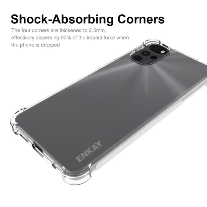 Bild 3, ENKAY Motorola Moto G22 Skal Shockproof Transparent