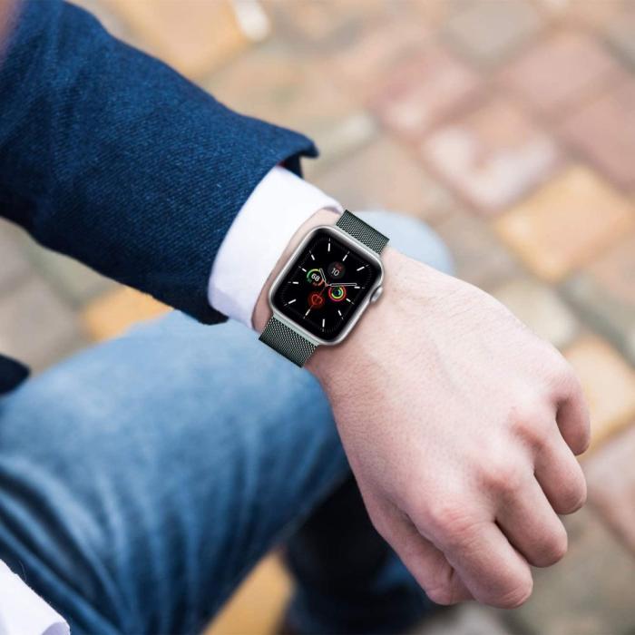 Bild 3, Tech-Protect Milanese Loop Metall Armband Apple Watch 38/40/41 mm Svart