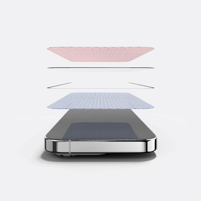 Bild 4, Ringke iPhone 15 Pro Max Skärmskydd Härdat Glas Svart