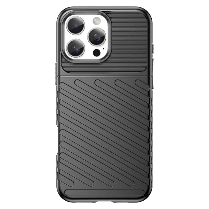 Bild 2, iPhone 16 Pro Max Skal Twill Textur Svart