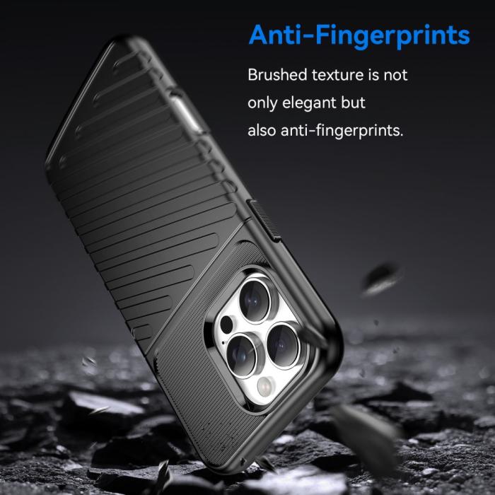 Bild 3, iPhone 16 Pro Max Skal Twill Textur Svart