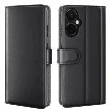 OnePlus Nord CE 3 Lite 5G Fodral Premium Äkta Läder Svart